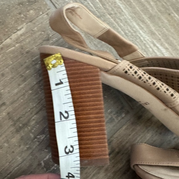 Cole Haan Leather Kim City Slingback Block Heel Sandal size 10 - Picture 9 of 9